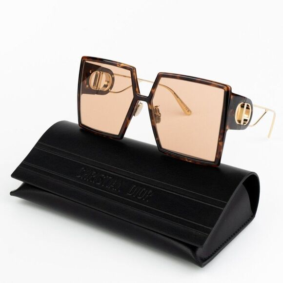 NEW Dior 30MONTAIGNE SU CD40030U 53Y 26L0 Blonde Havana Brown Women Sunglasses